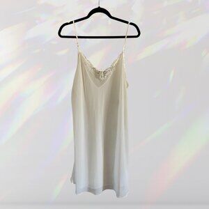 Plus Size Secret Treasures Sheer White Bridal Nightgown